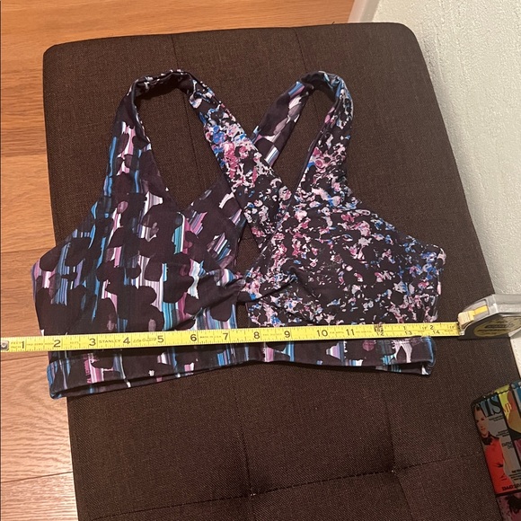 #1132= Floral Patterned Women's Sports Bra - Picture 5 of 5